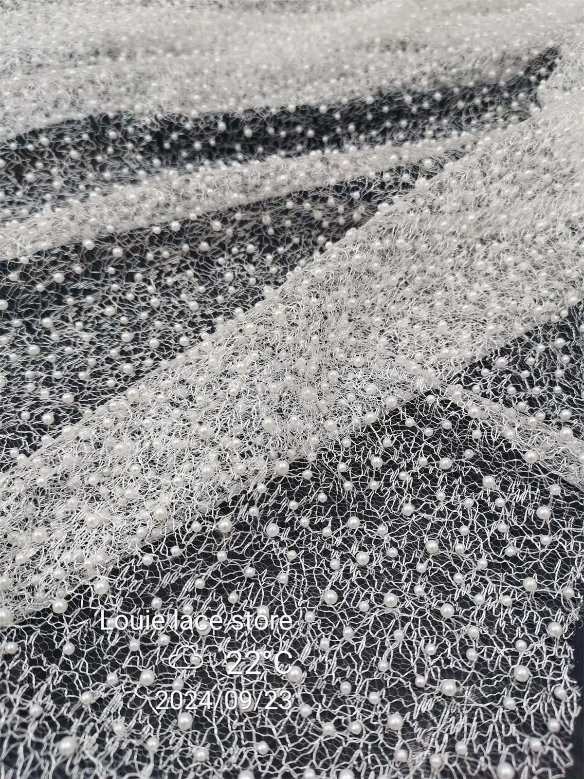 Роскошная белая африканская кружевная ткань с блестками вышитая французская