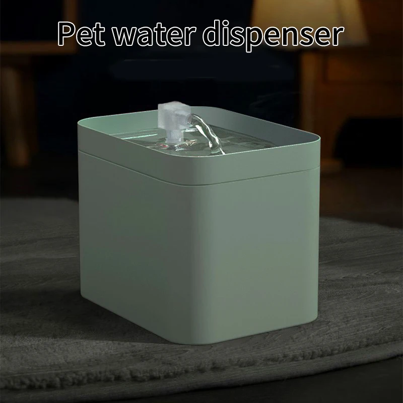 

1.5L Mute Automatic Cat Water Fountain Wired Powered Electric Pet Circulating Flow Drinker Bowl Drinking Dispenser for Filter