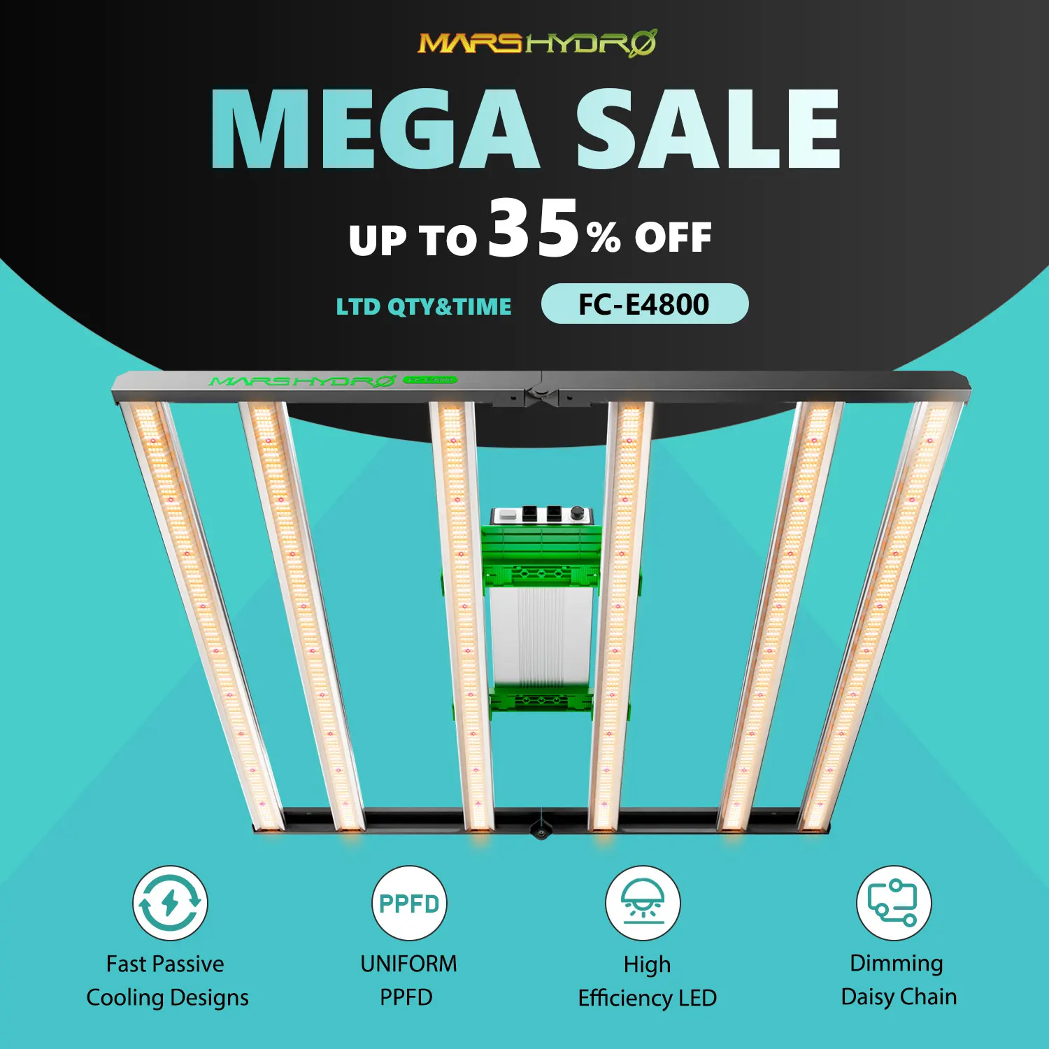 Mars Hydro FC-E 4800 светодиодная фитолампа