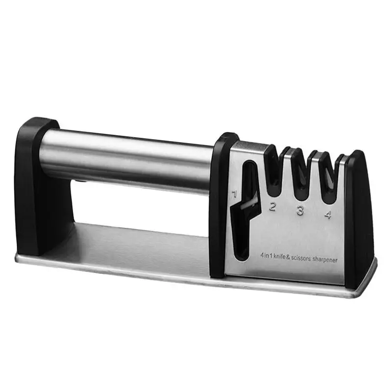 

Knives Sharpening Tool Stainless Steel Kitchen Facilitative Sharpener Multi-Functional Knives Scissor Sharpener Helps Repair