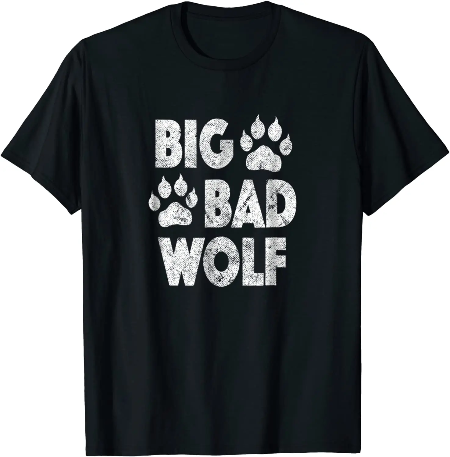 

Big Bad Wolf Halloween Costume Paw Print T Shirt