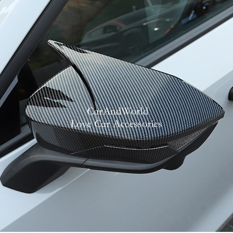 

Changan UNIV UNI - V 2021 - 2023 Карбоновое волокно кузов Автомобиль Дверь Зеркало заднего вида Рамка Защитный колпак Зеркало заднего вида