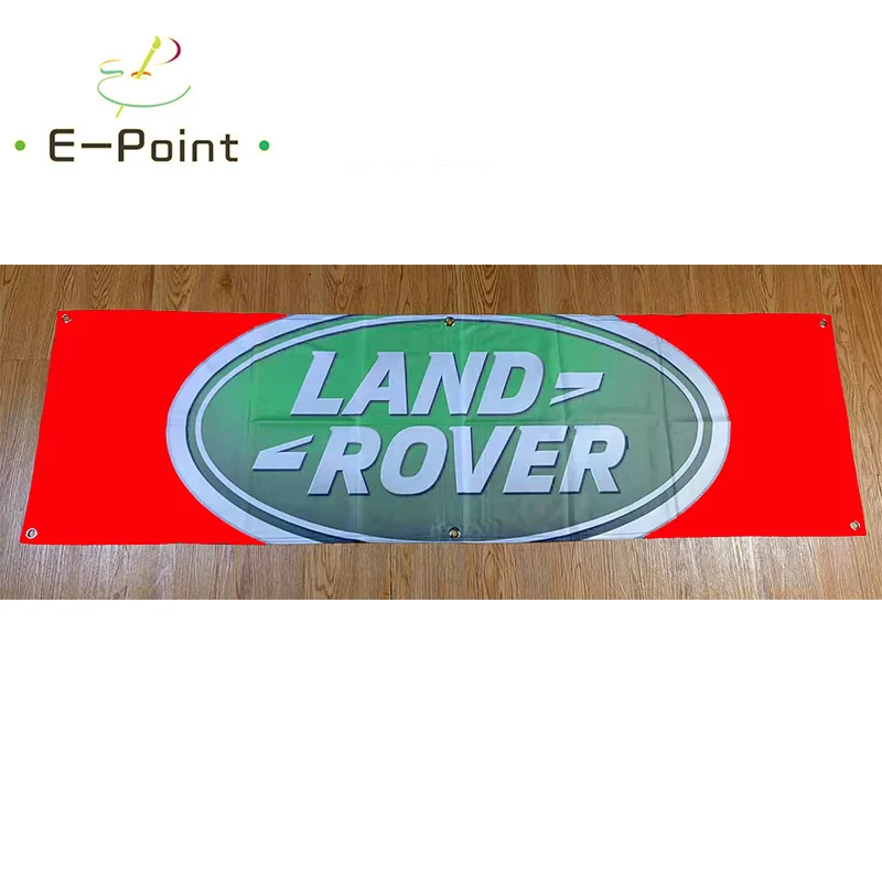 130GSM 150D Material Land Rover Car Banner 1.5ft*5ft (45*150cm) Size for Home Flag Indoor Outdoor Decor yhx196