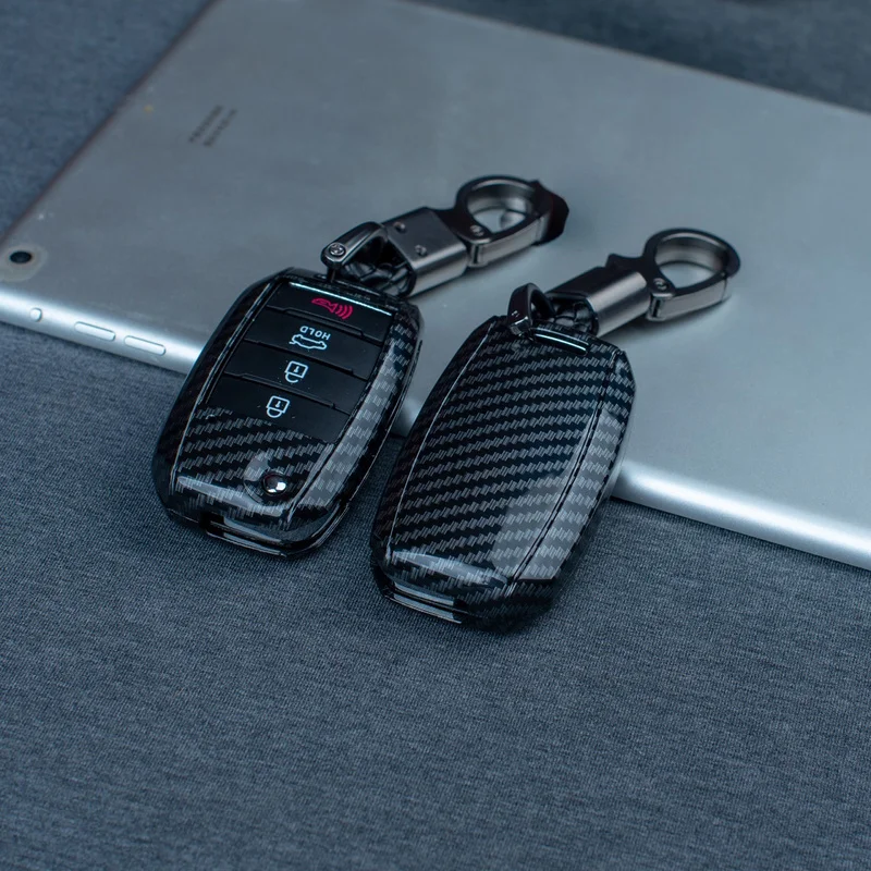 

Новый карбоновый автомобильный флип-чехол из АБС-пластика для KIA Rio 3 K2 Ceed Cerato K3 K5 Sorento Sportage Soul K4 Picanto Optima Forte Stinger