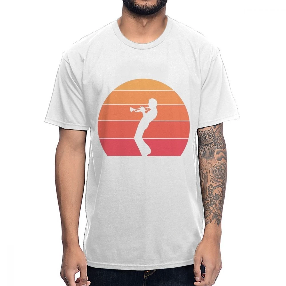 Качественная футболка с изображением милса Дэвиса заката уличная Мужская