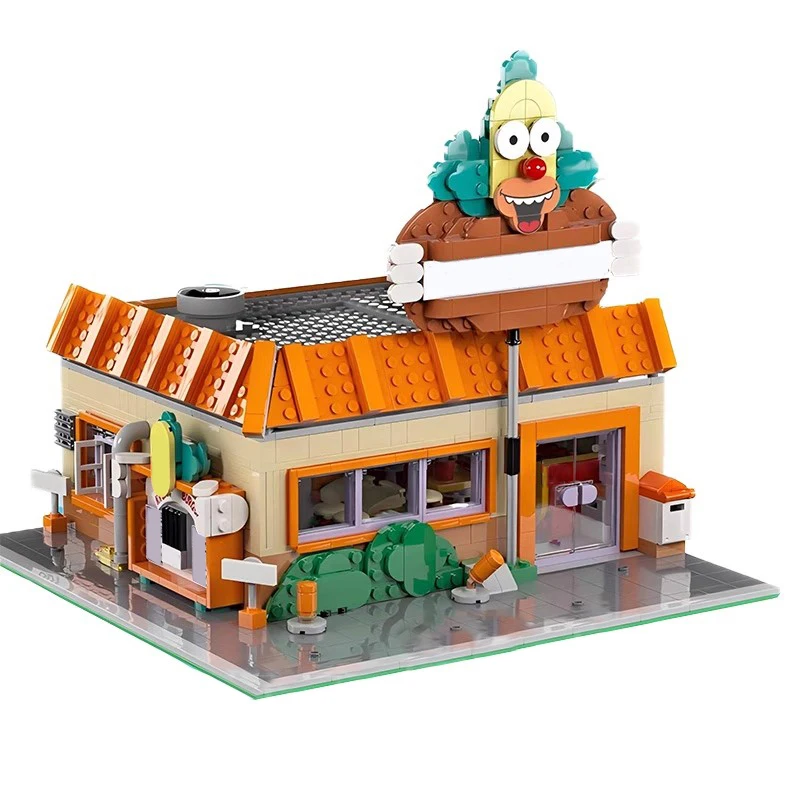 Фото Конструктор Bricklink Ideas City: Дом Симпсонов, Красти Бургер, Церковь Спрингфилд, Начальная школа — Архитектурные наборы, строительные блоки, игрушки №5