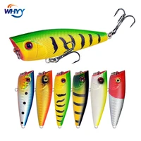 whyy popper fishing lures for fishing topwater crankbait 60mm 7g hard bait artificial wobblers plastic fishing tackle