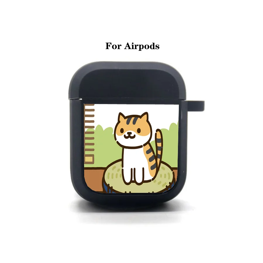 

Game Neko Atsume AirPods 2 case Cover Apple AirPods Earphone bag Soft Silicone Bluetooth Protective Earphone Case