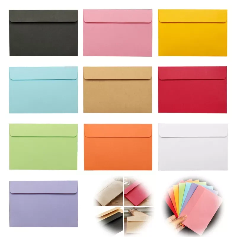 

50pcs Vintage Large Envelopes Postcard Letter Stationery Greeting Card Envelope