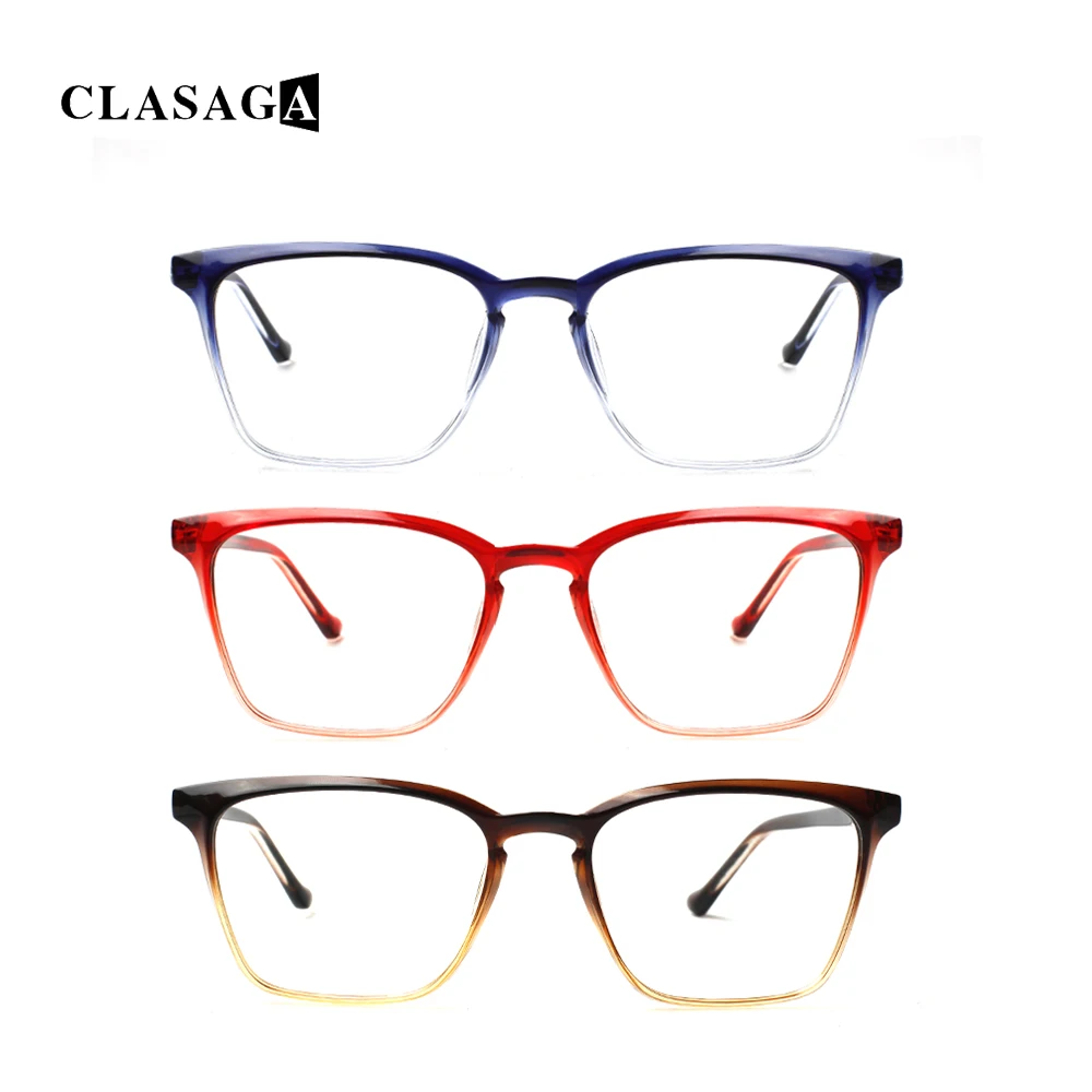 CLASAGA модные очки с градиентом цвета оправа для очков чтения пружинные петли