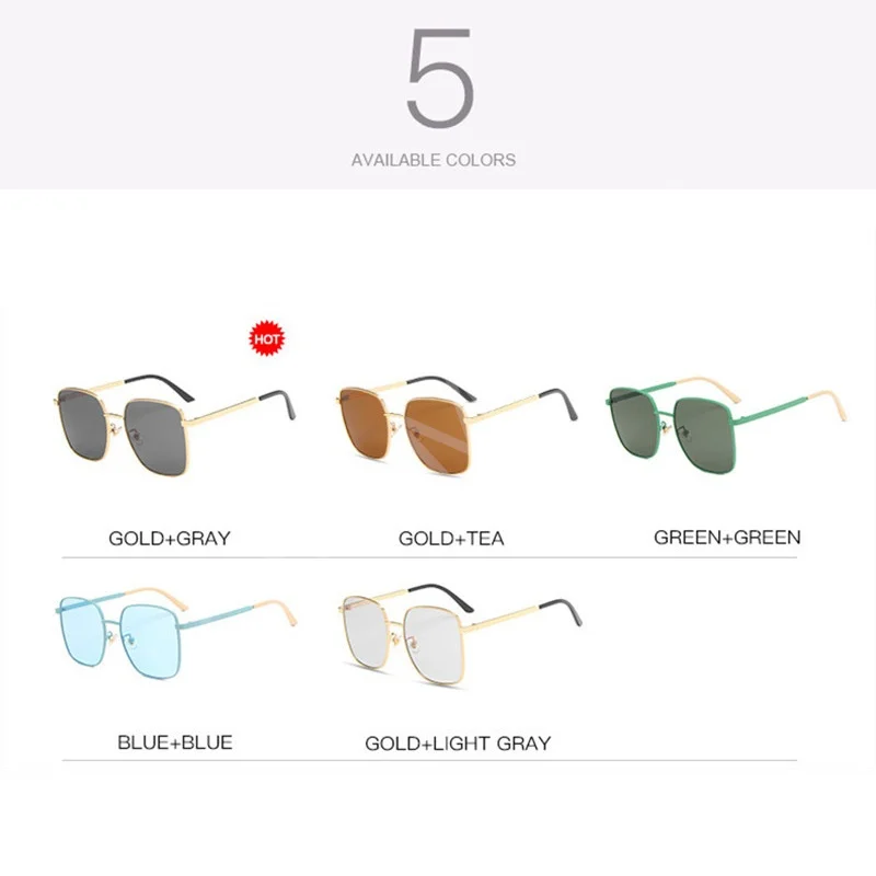 2024 модные солнцезащитные очки большого размера для женщин прозрачные большие