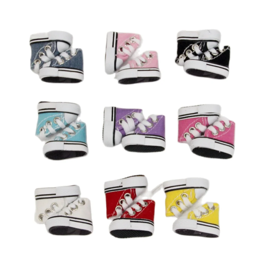 

Wholesale 1 Pair 3.5cm Doll Sneakers Shoes for Blyth Licca Jb Doll Mini Shoes for Russian Doll as for 1/6 BJD Doll Accessory