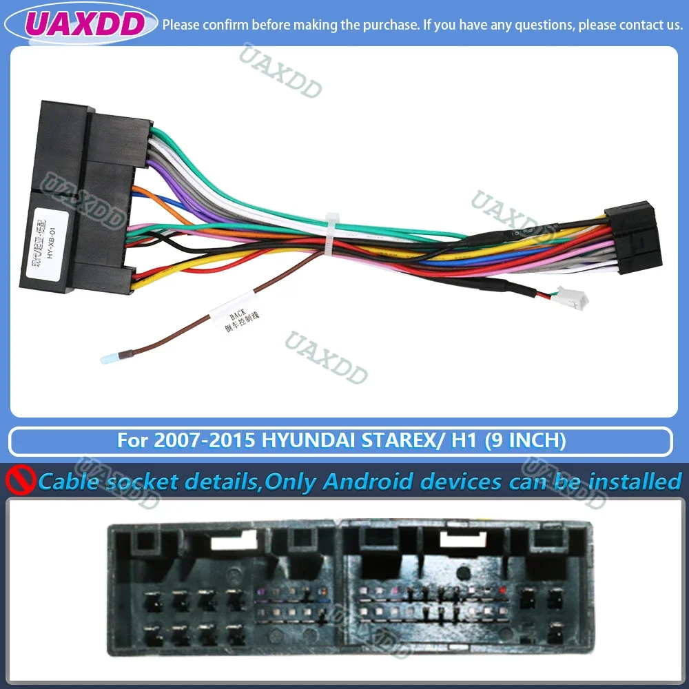 

Автомобильная стереомагнитола для Hyundai STAREX H1 2007-2015, 9 дюймов, 2 Din, рамка Android, панель, кабель fascia, видео, жгут, мультимедийная приборная панель