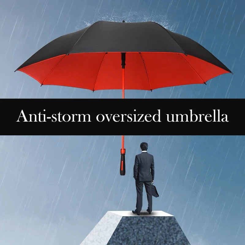 

Double Layers Golf Umbrellas Ultra Large Windproof Outdoor Parasol Uv Blocking Blackout Umbrella Portable Parasols Rain Gear