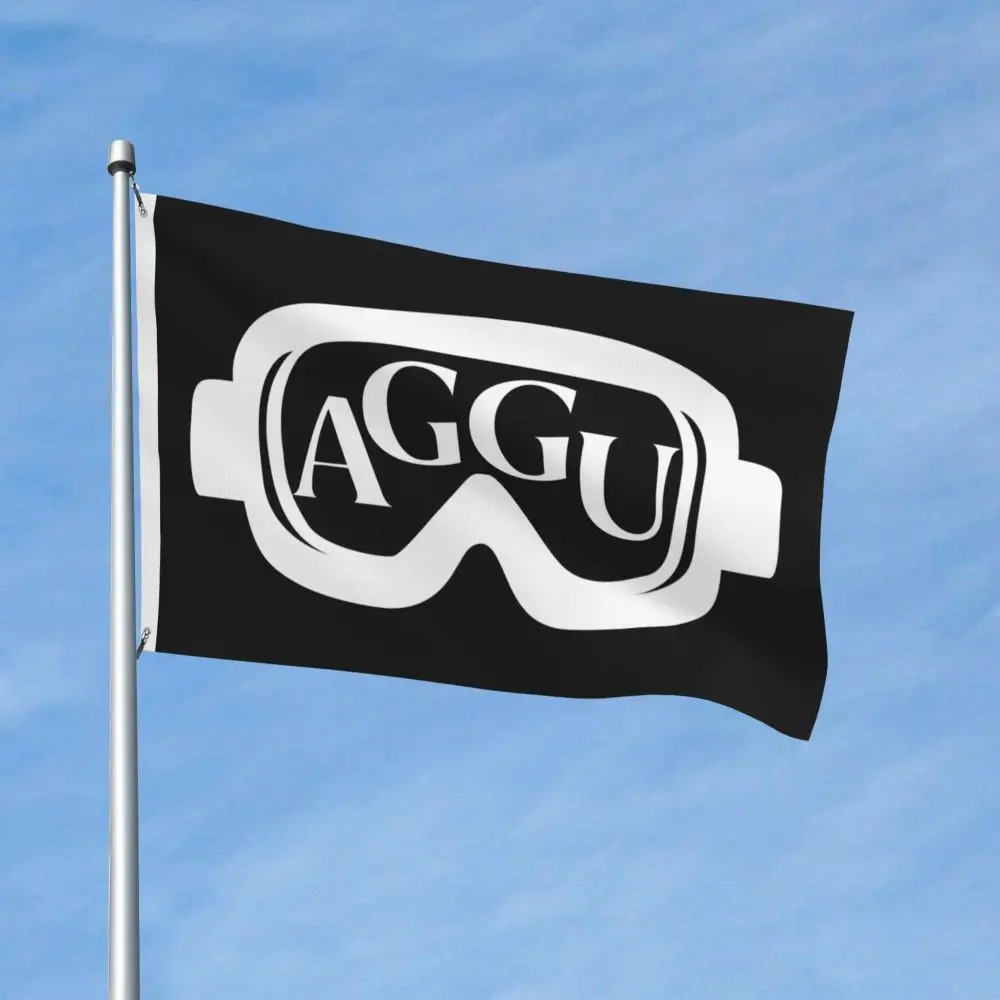 Новый горнолыжный двухсторонний баннер Aggu флаг бриза декоративный для сада