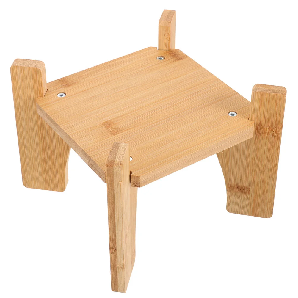 

Dispenser Stand Vase Drink Drinks Bracket Only Wood Base Solid Wooden Stands Display