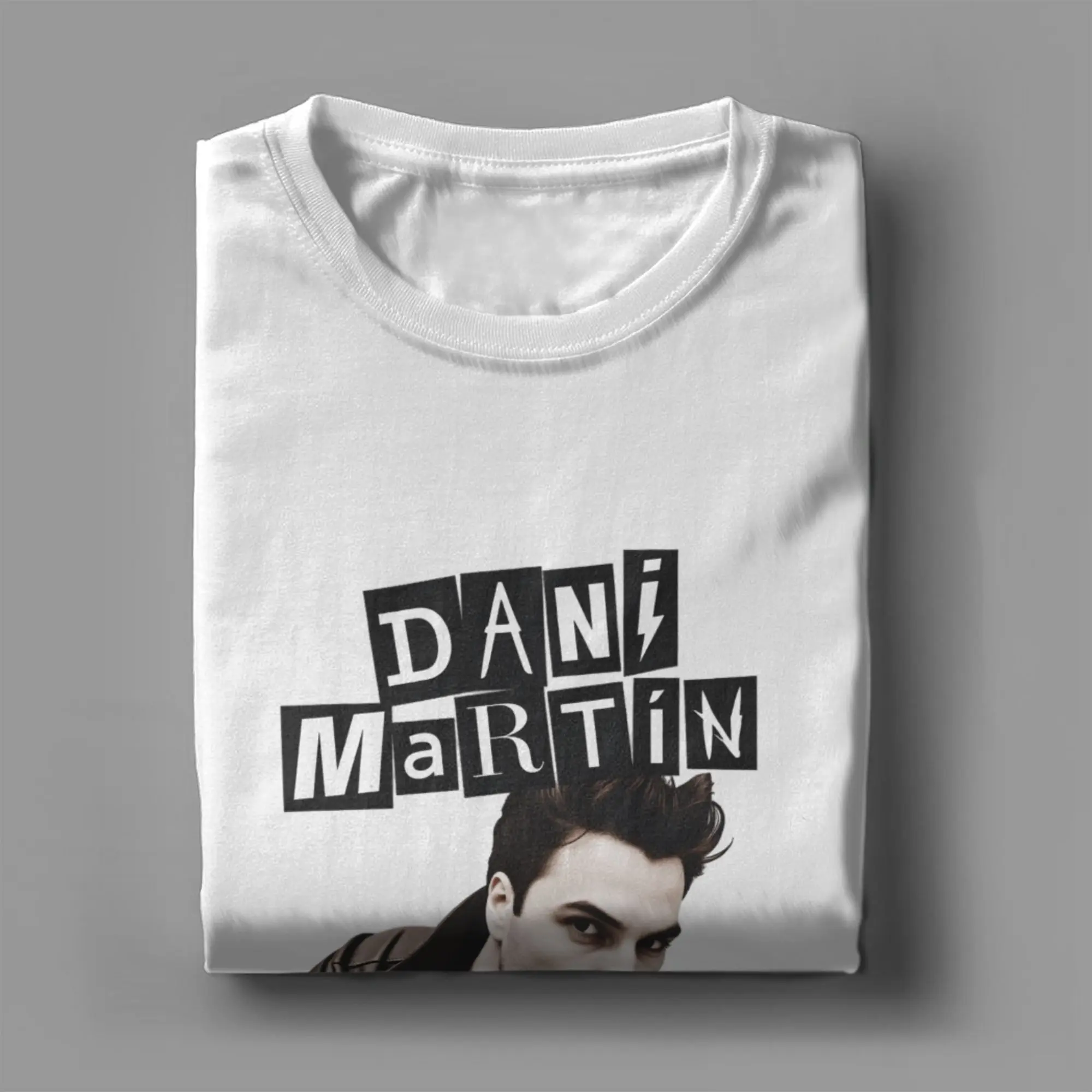 Фото Футболка из чистого хлопка Dani Martin Lo Que Me De La Gana Tour для мужчин, летняя уличная одежда, футболки для отдыха, одежда оверсайз №4