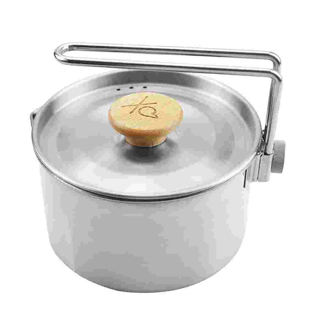 

Foldable Kettle Portable Pot Instant Noodle Pot Cooking Pot Coffee Kettle for Picnic Outdoor Hiking