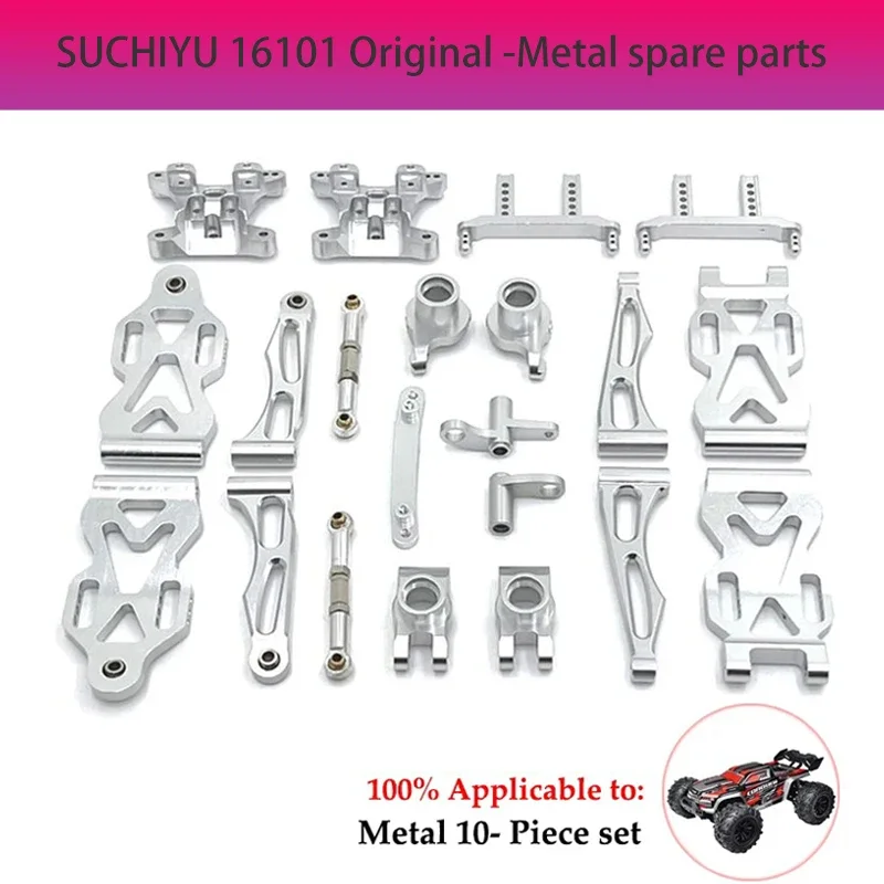 SCY 16101 16102 16103 16201 Q117 Q132 JT-16103 Piezas Coche RC Asientos Eje Delantero Y Trasero Metal Accesorios Actualización
