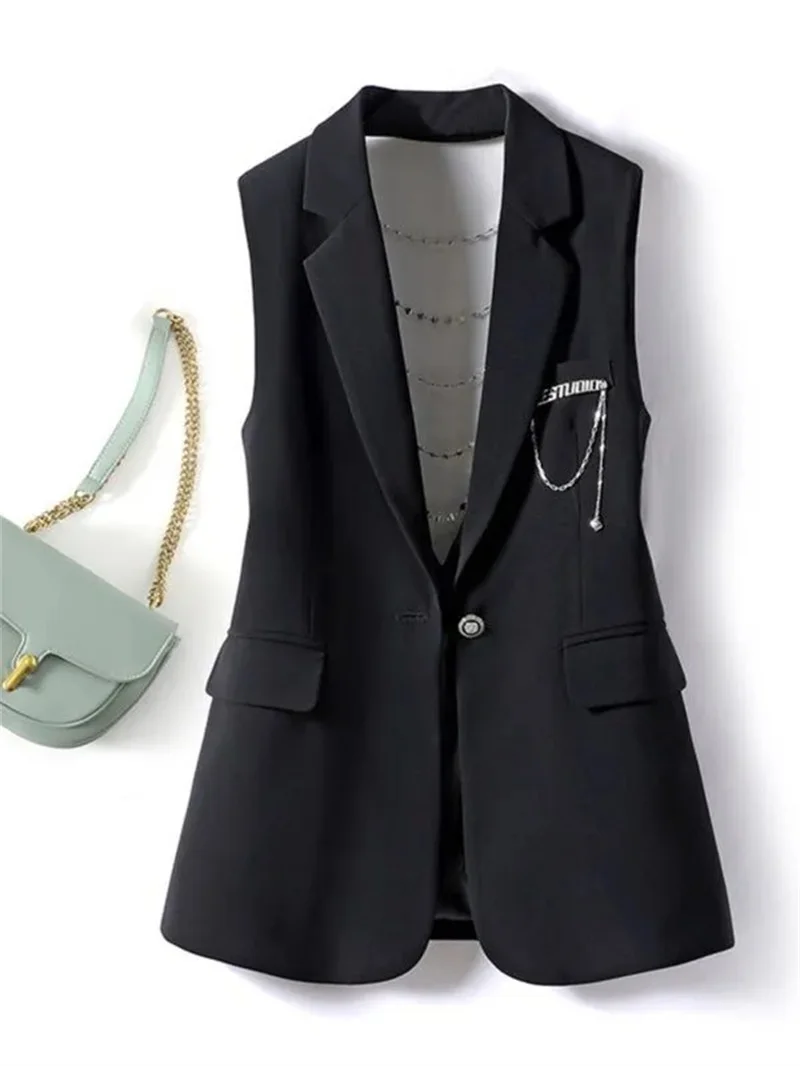 Европейский тяжелый костюм Lndustries жилет для женщин с ощущением нишевого дизайна