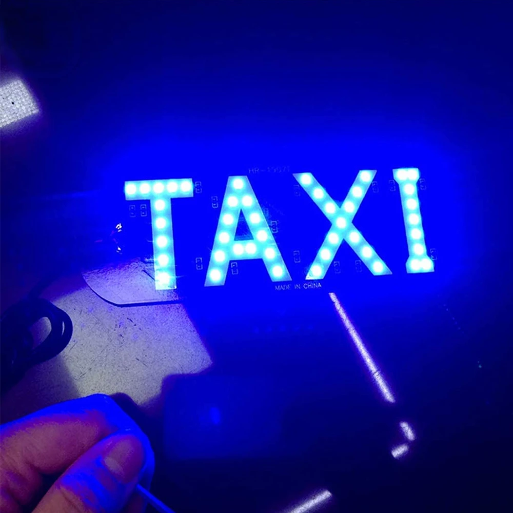 

LED Car Taxi Cab Indicator Energy Saving Long Life Lamp Windscreen Sign Windshield Light Lamp USB Cable with on/off Switch