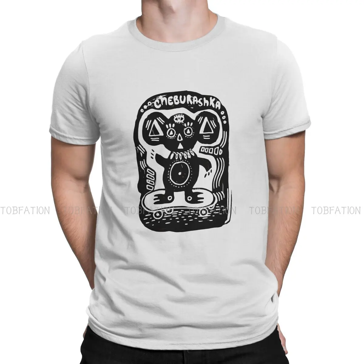 

Cheburashka Che Burashka Gena русская мультяшная футболка для мужчин забавные животные Базовая летняя футболка новая дизайнерская пушистая футболка