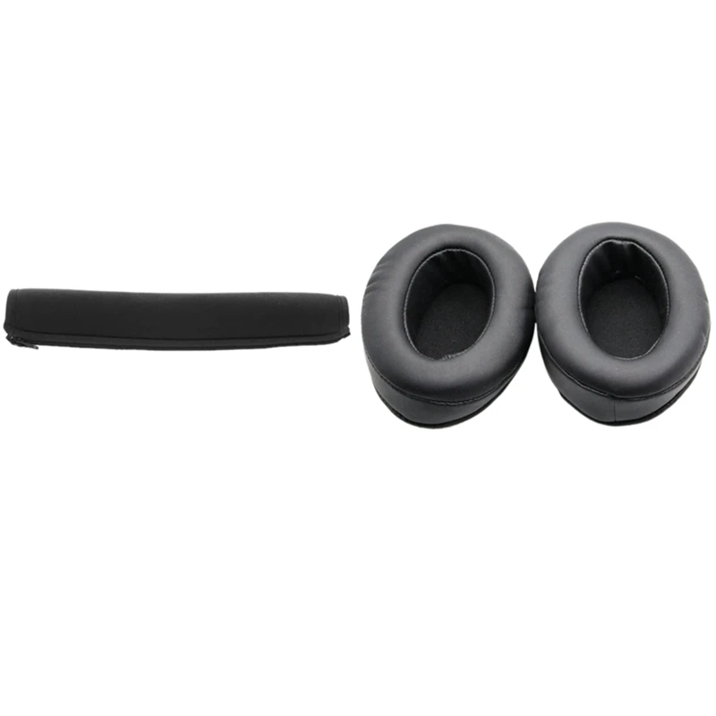 

2 Pcs Ear Pads Cushion Foam Earpad Cover Replacement & 1 Pcs Protector Headband Cover Replacement Cushion