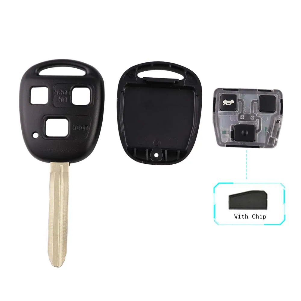 Дистанционный Автомобильный ключ YIQIXIN 315/433/304 МГц для Toyota Corolla Yaris Camry RAV4 Prado Tarago Land