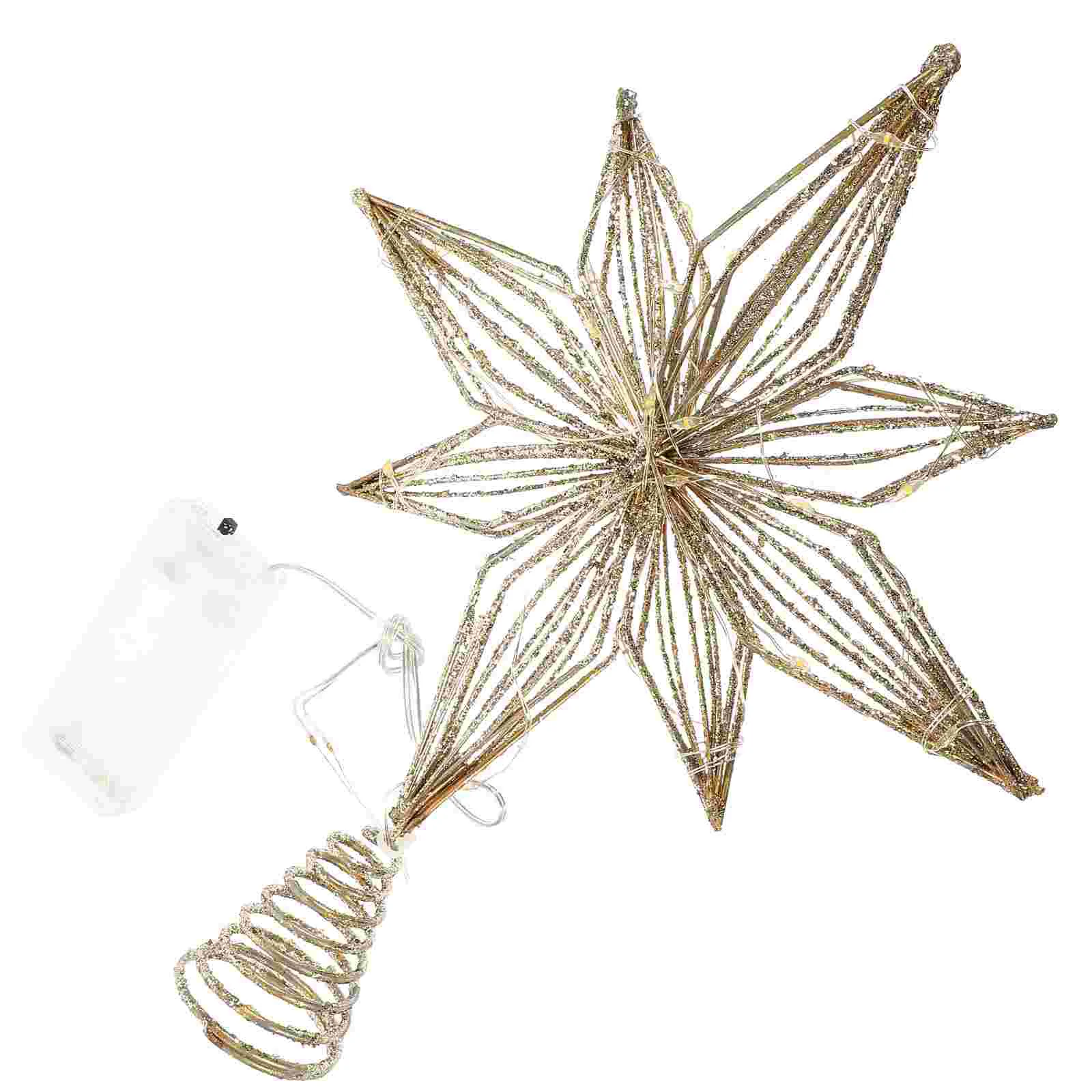 

Lighted Christmas Tree Topper Glowing Star Tree Topper Xmas Tree Ornament Xmas Star Treetop