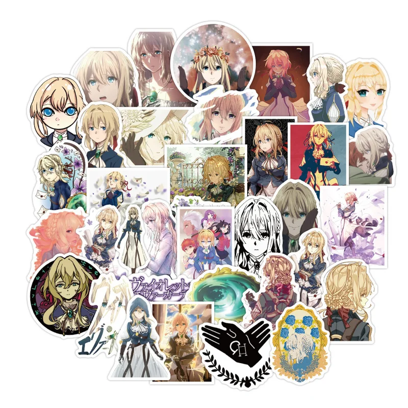 

Cartoon Anime Violet Evergarden Stickers Waterproof Car Skateboard Guitar Suitcase Laptop Bicycle Decal Graffiti Sticker Toy