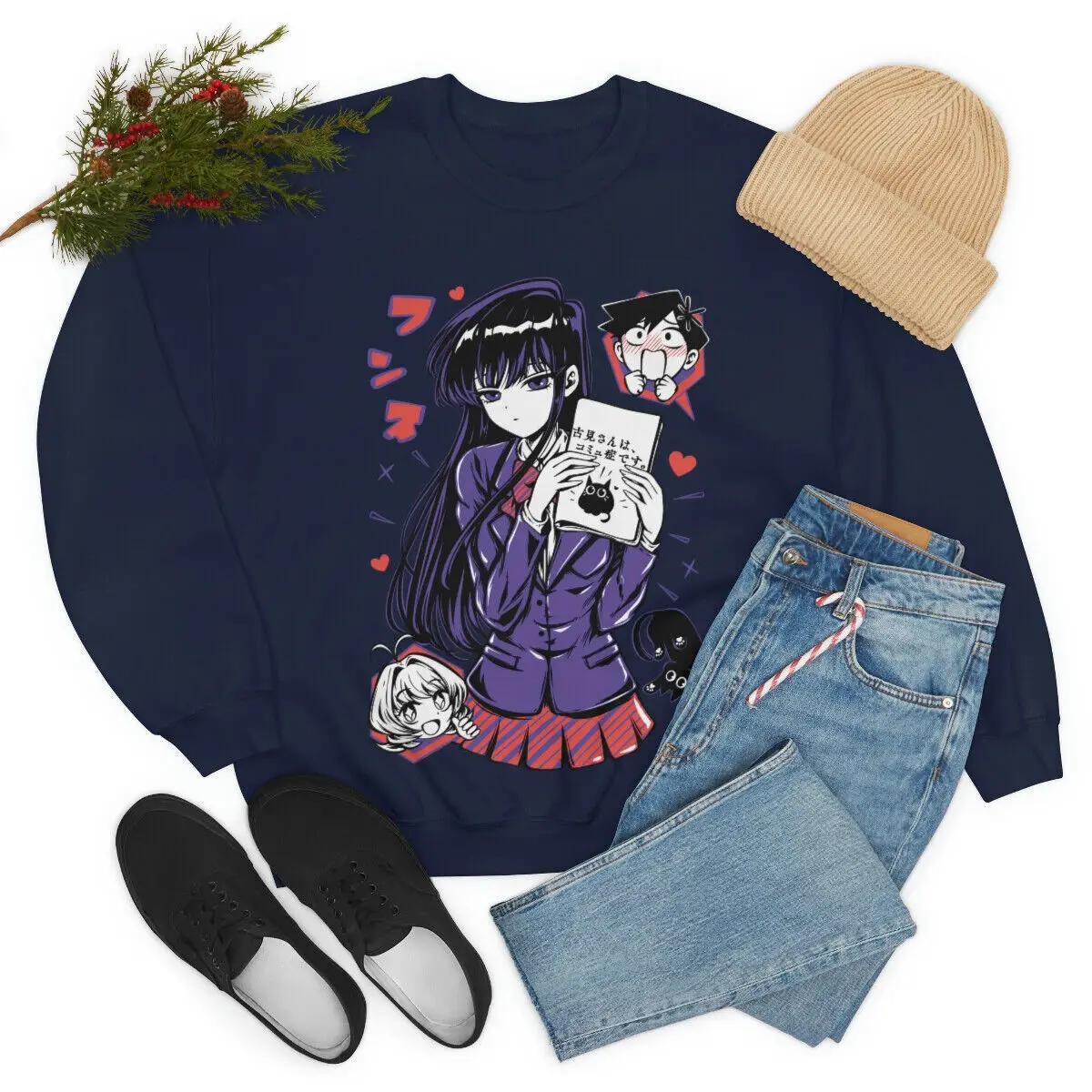 Толстовка Komi Can't Communicate Shouko Футболка с рисунком аниме от S до 3XL