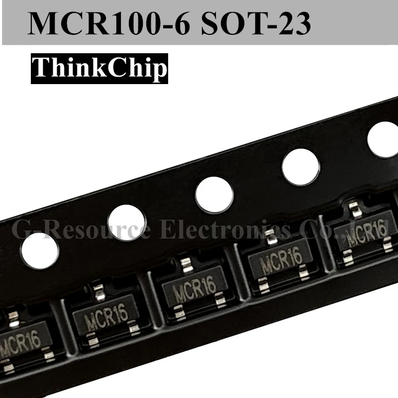 

(100pcs) MCR100-6 SOT-23 SMD SCR rectifier Silicon Controlled Rectifiers (Marking MCR16)