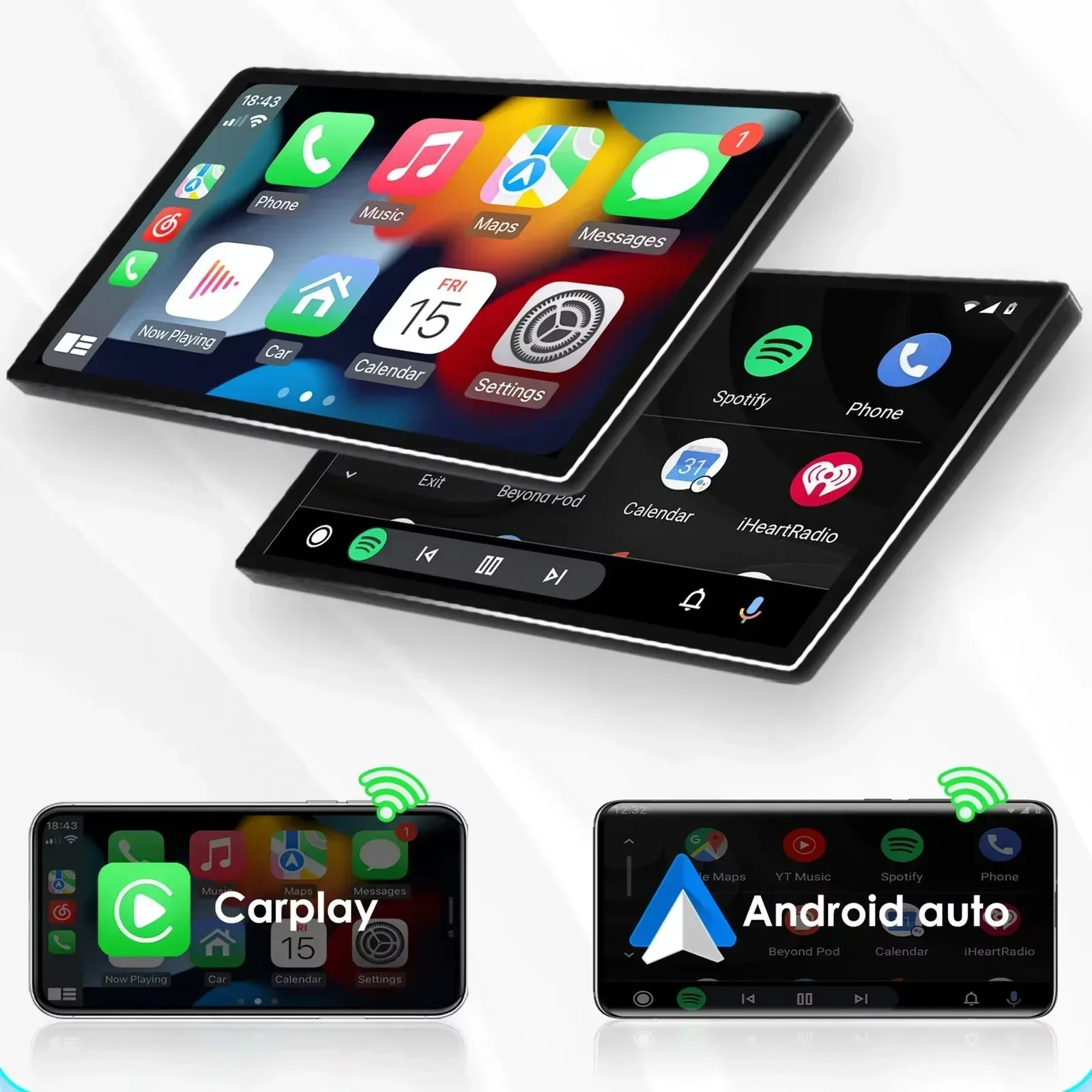 Фото Carplay Android 14 Auto 4G WiFi GPS для Jeep Wrangler Dodge Chrysler Journey Challenger Dakota Durang Avenger Ram Radio BT SWC №2