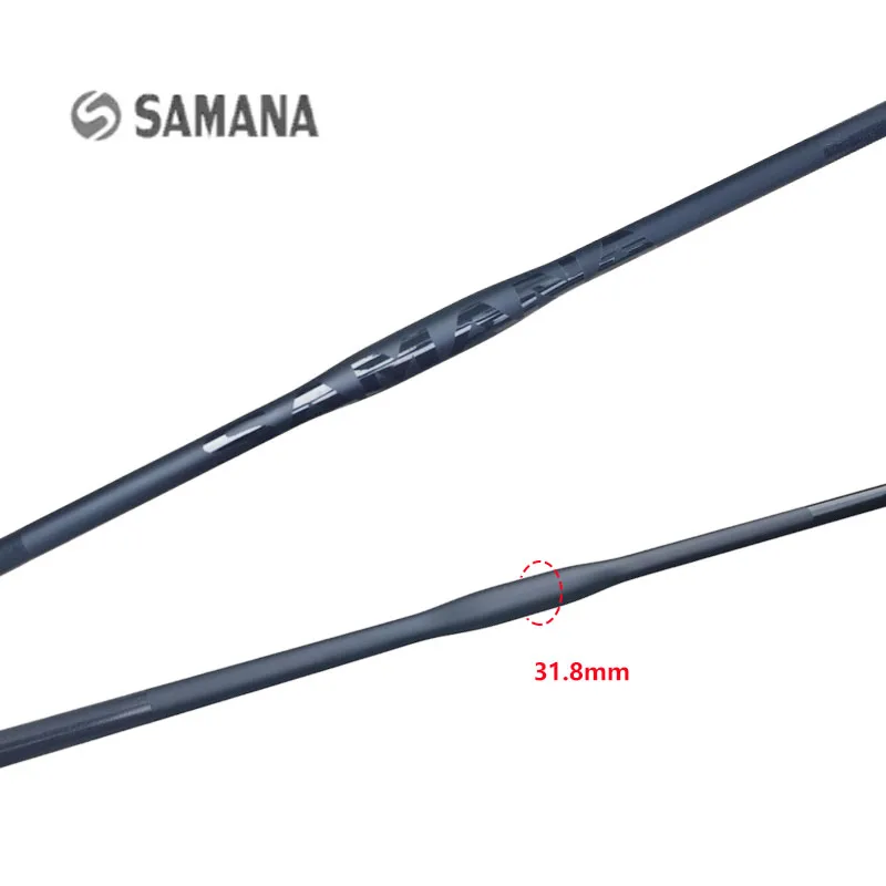 Фото Руль для горного велосипеда SAMANA T800 из карбонового волокна 9 °   Руль Backsweep с вылетом 0 мм, крепление 31,8 мм, ультралегкий, плоский, 600-800 мм, матовое покрытие UD №5
