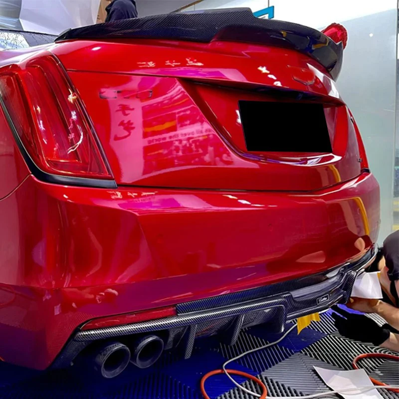 Подходят для Cadillac CT6 2016-2018 задние крылья из углеродного волокна задний спойлер
