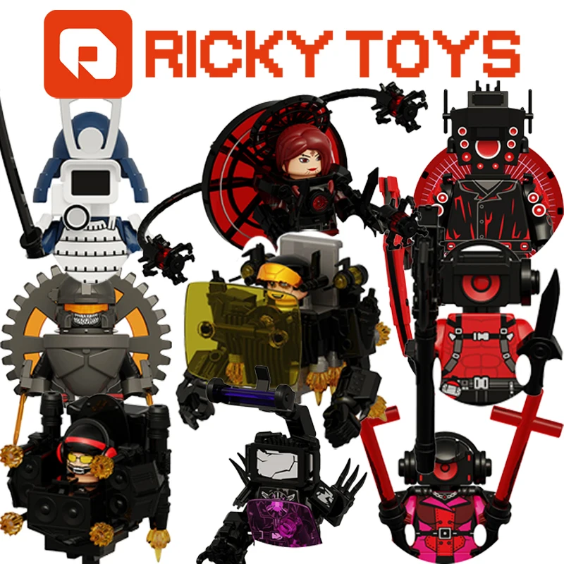 Фото RICKY TOYS Женский голос Человек Кирпичи Титан Телевизор Человек Для игрушек Подарки Мини-фигурки Детские строительные блоки для вечеринок Подарки №1