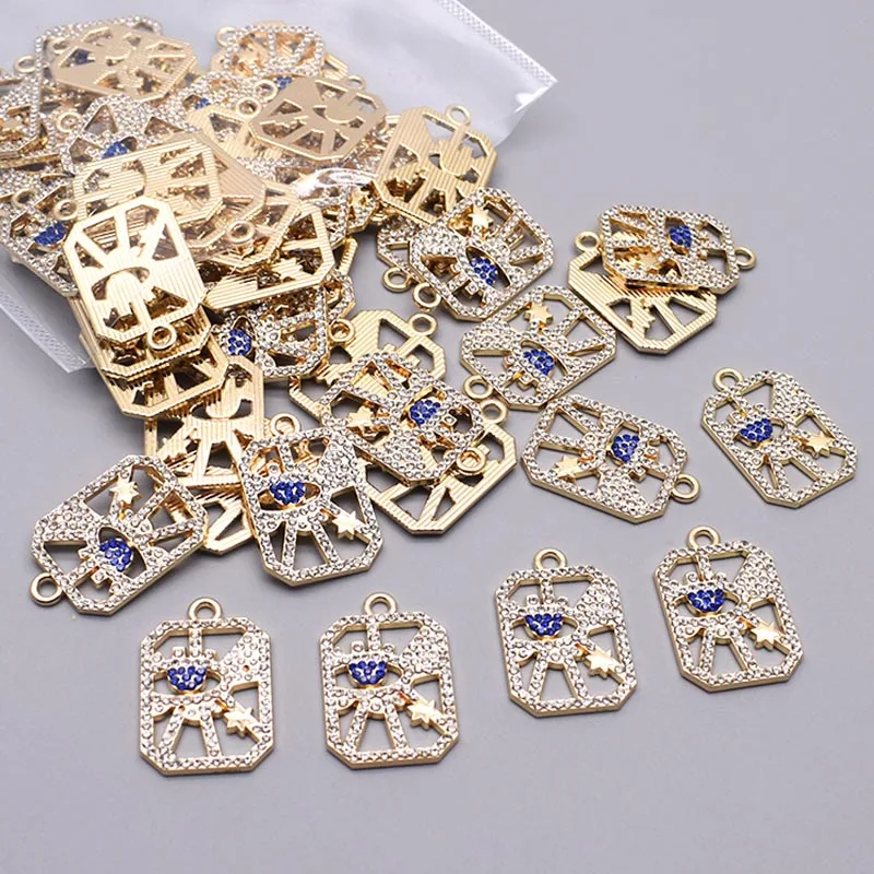 5 шт. подвеска в виде голубого глаза для изготовления ювелирных изделий