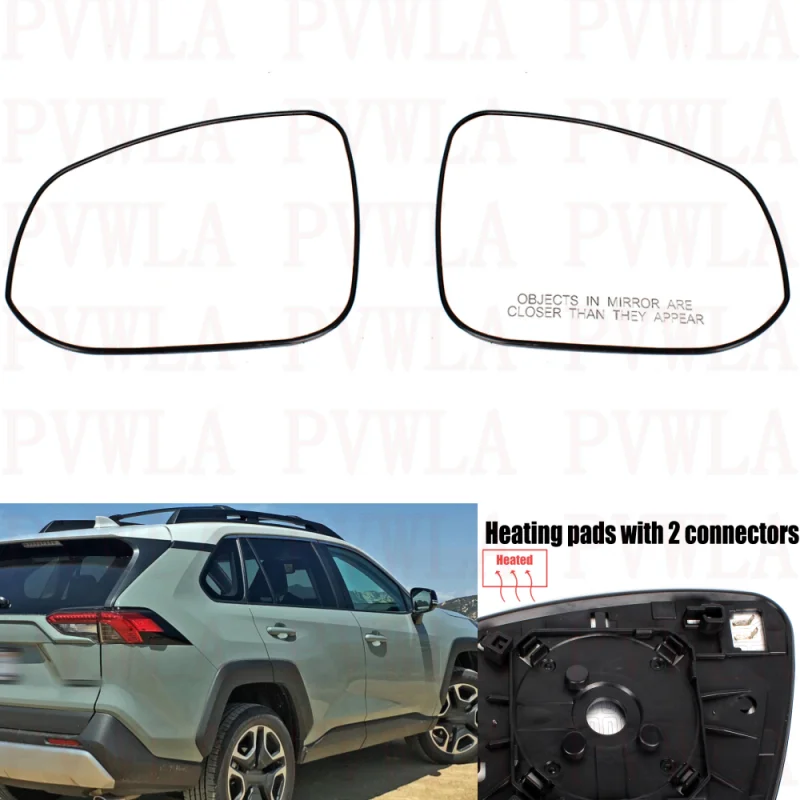 

Пара левого и правого зеркала заднего вида с подогревом для Toyota RAV4 2019 2020 2021