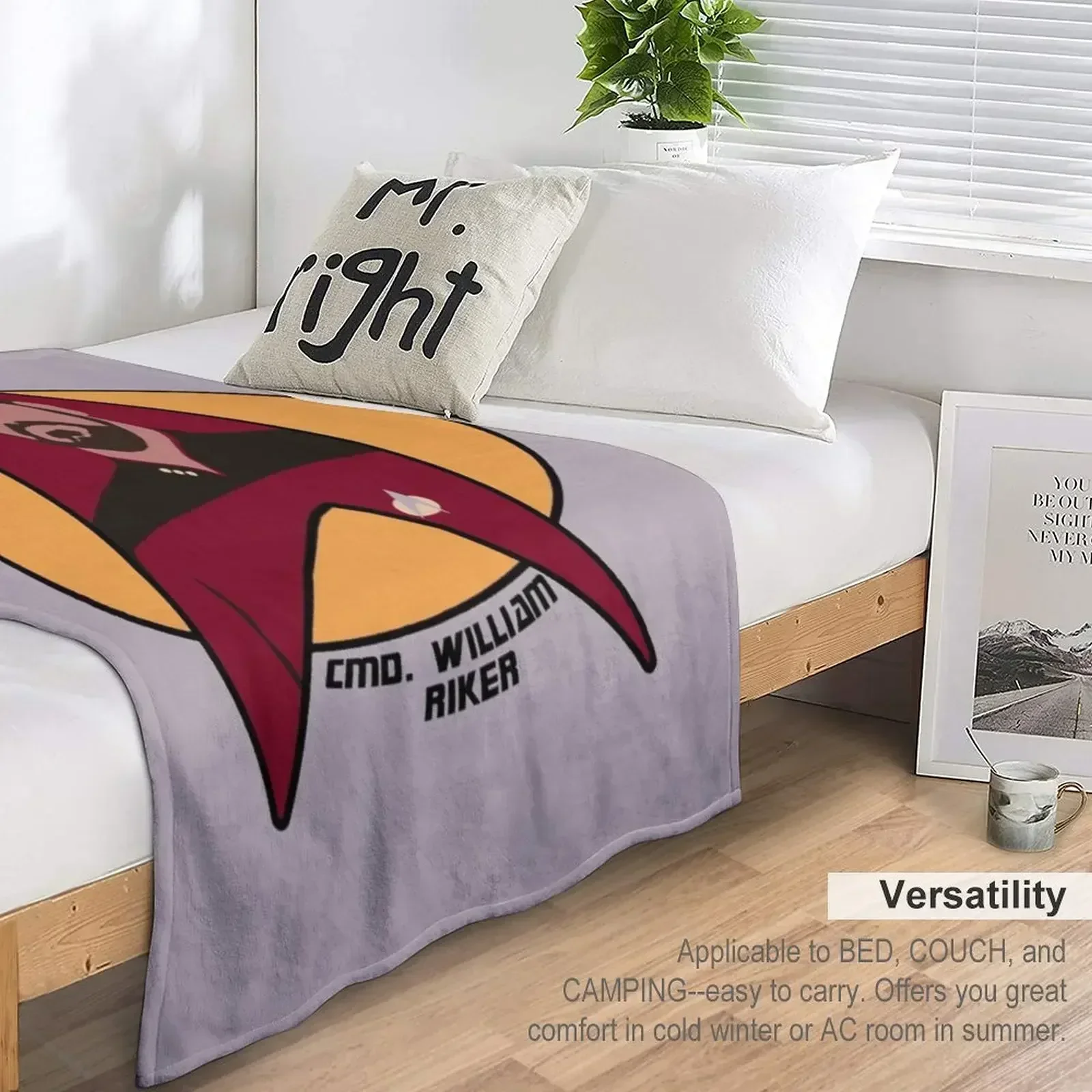 Одеяло Commander Riker гигантский диван теплое летнее постельное белье одеяла