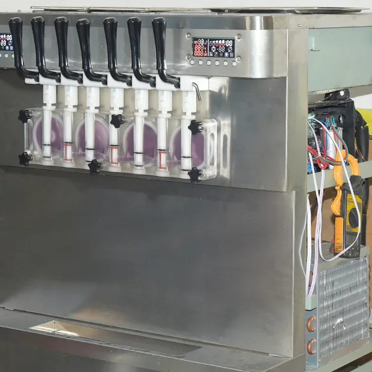 Коммерческая машина для производства мягкого мороженого 395T Sevem Flavor настольная