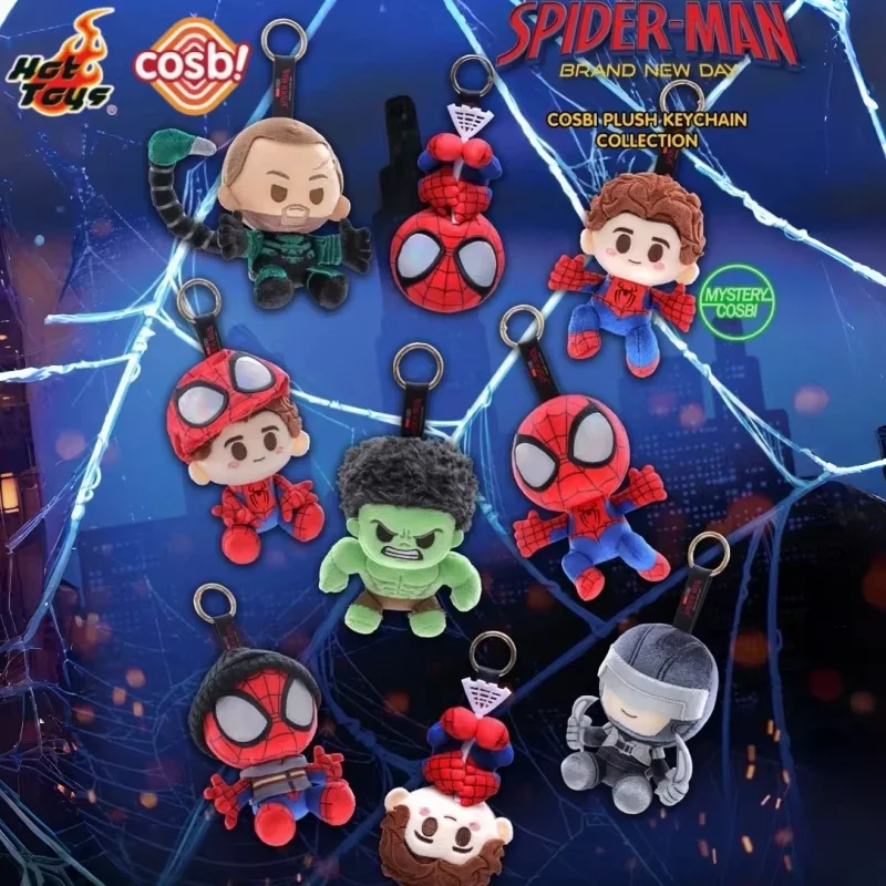 Фото Новинка Hot Toys: Брелок-фигурка Cosbi Marvel Spider-Man из серии New Day, коллекционная фигурка в слепой коробке, подарок №4