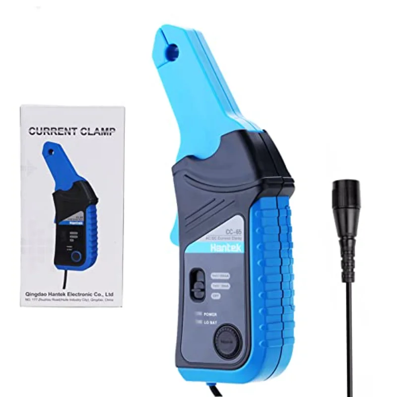 

Hantek CC-65 AC/DC Multimeter Current Clamp Meter with BNC Connector Up to 20 kHz 20mA to 65A DC