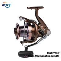 whyy all metal spinning fishing reel 30kg max drag 141bb carp saltwater reel bass pike leftright hand fishing wheel