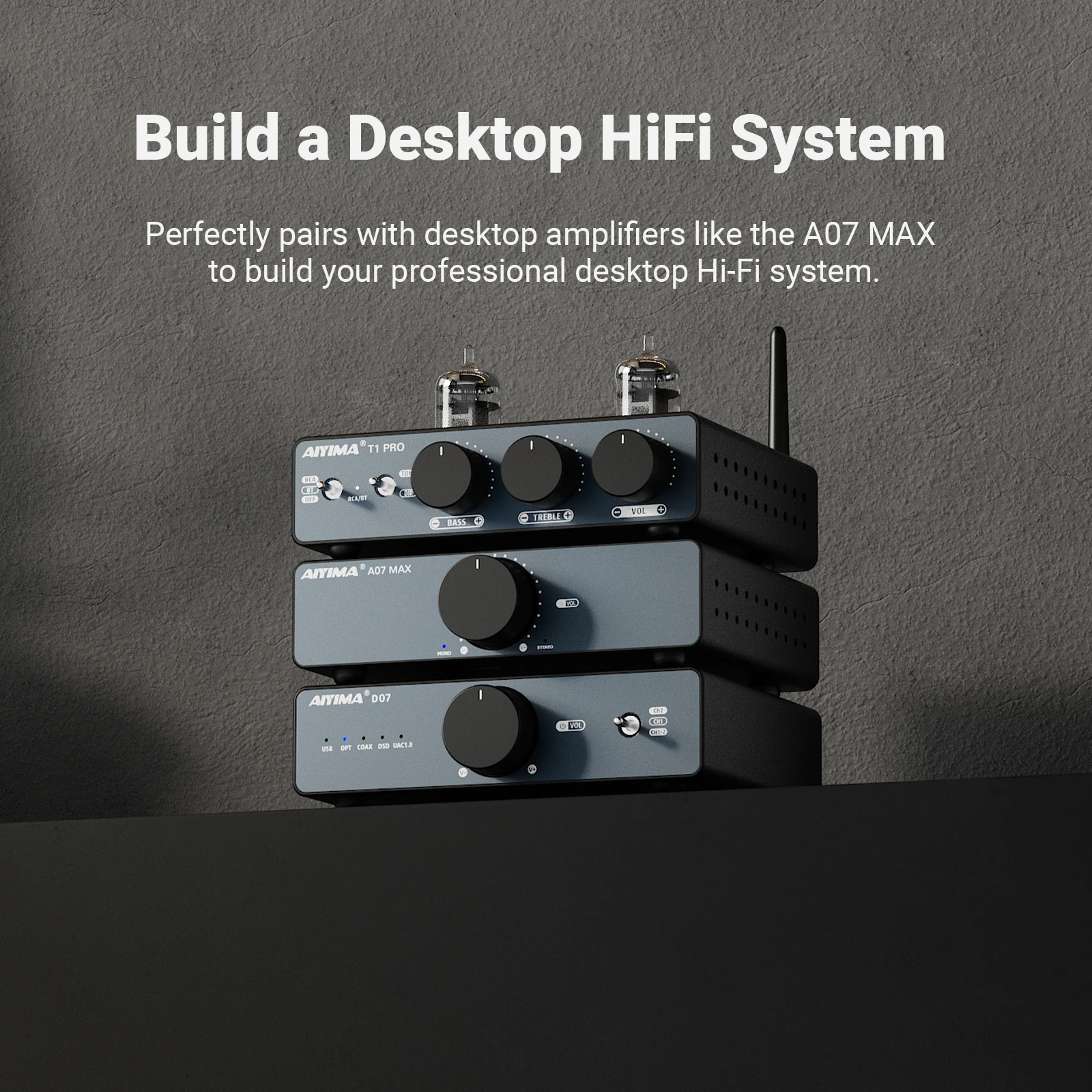 Фото AIYIMA D07 DAC XMOS XU316 AKM 4493S HIFI Миниатюрный настольный декодер PCM 768 кГц/32 бит DSD512 с оптическим/коаксиальным/USB входом и RCA выходом №4