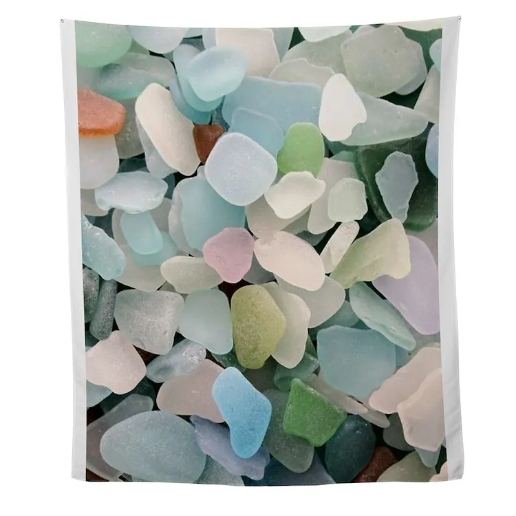 

Настенный Гобелен из Морского стекла, настенный художественный гобелен с принтом насекомых, украшение для комнаты, полотенце, коврик, подвесное настенное Красивое Одеяло