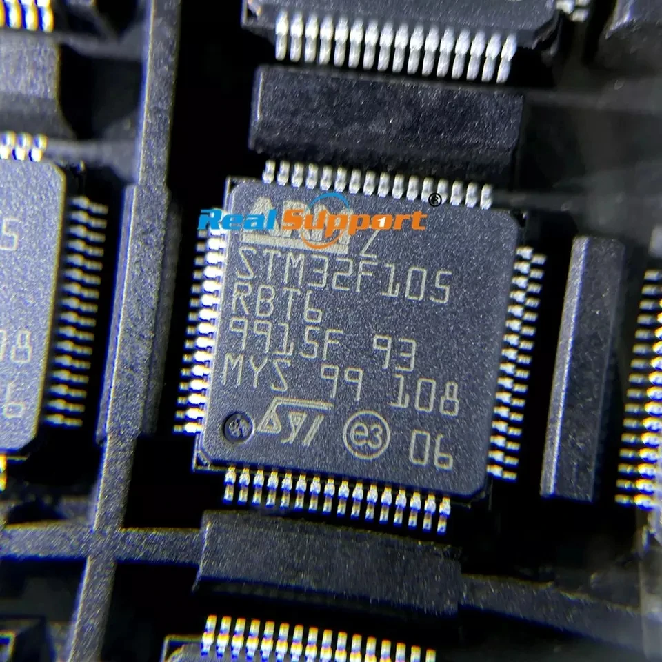 

New Original STM32F105 STM32F105RBT6 IC MCU 32BIT 128KB FLASH 64LQFP STMicroelectronics Microcontrollers