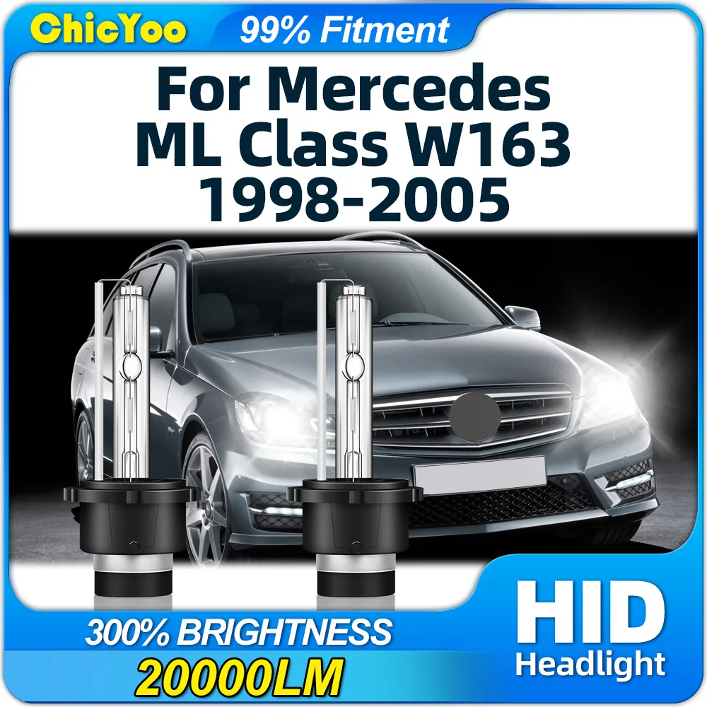 

Ксеноновые фары D2S, 2 шт., 1998 лм, супер-яркие ксеноновые автомобильные фары для Mercedes ML Class W163 2001-2002 2003 2004 2005