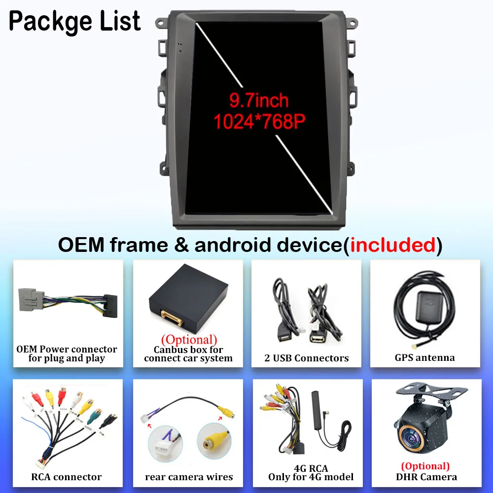 9 7-дюймовый автомобильный Android для Mondeo Fusion Mk 5 2013-2018 авторадио