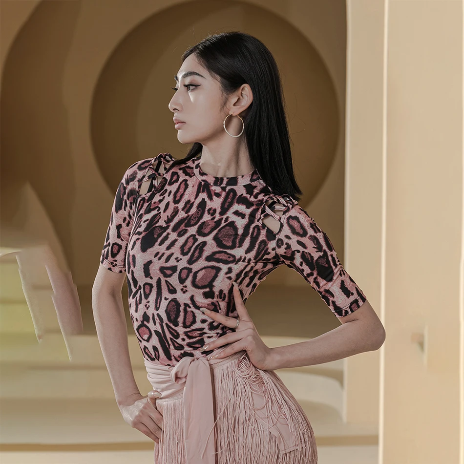 Женские топы для латиноамериканских танцев с рукавом до локтя бальных Танцев