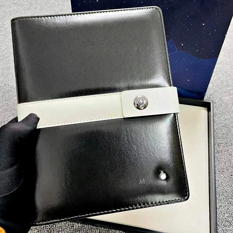 Роскошный блокнот AGD MB с классическим рисунком белая обложка ремнем и